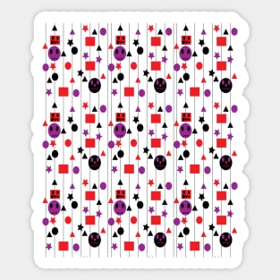 Funny Halloween Gift Idea - Halloween Pattern Posters Sticker